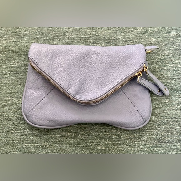 Vegan Leather Lilac Multi Pocket Clutch Purse - Picture 4 of 13